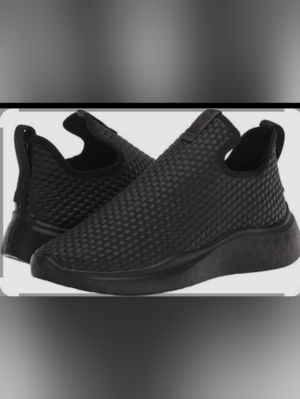ECCO Men's Slip-On Knit Athletic Sneakers - Black